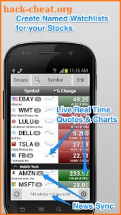 Stocks: Realtime Quotes Charts screenshot