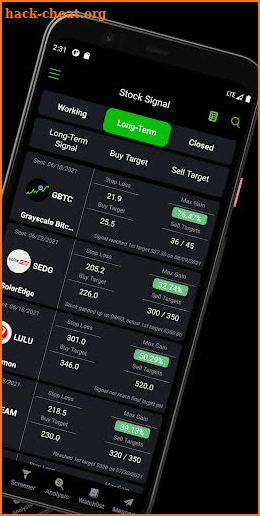 Stocks Signal - Stock Screener screenshot
