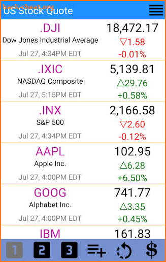 Stocks - US Stock Quotes screenshot