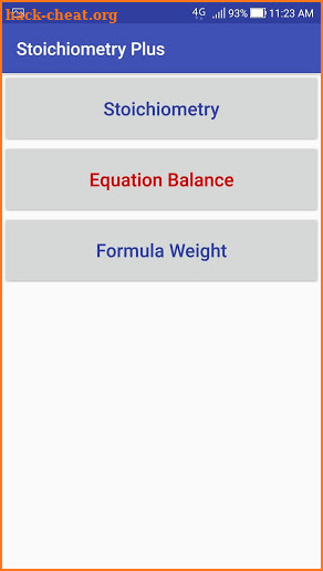 Stoichiometry Plus screenshot