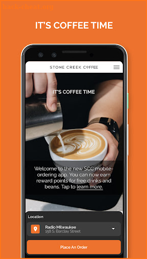 Stone Creek Coffee Mobile App screenshot