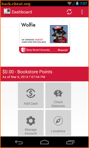 Stony Brook Campus Card screenshot