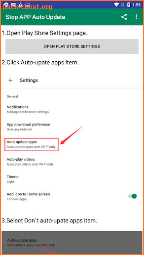 Stop Play Store APP Auto Update screenshot