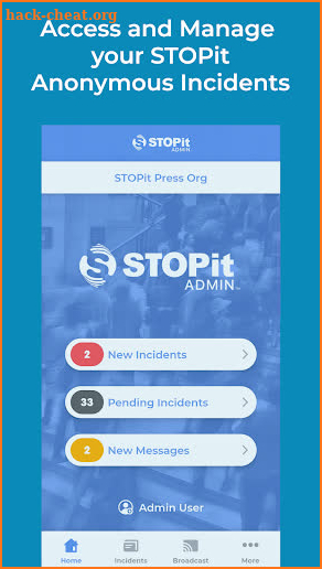 STOPit Admin screenshot