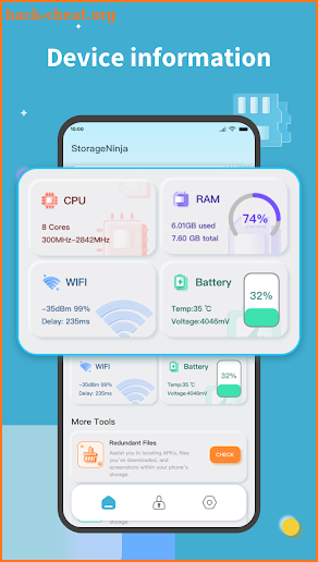 StorageNinja - Lock & Cleaner screenshot