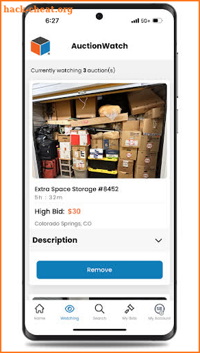 StorageTreasures Auction App screenshot