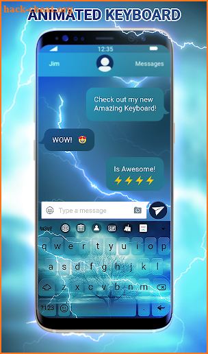 Storm Animated Keyboard screenshot