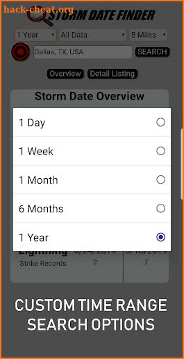 Storm Date Finder screenshot