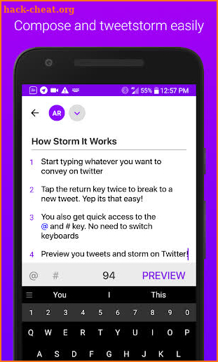 Storm It - Tweetstorm on Twitter screenshot