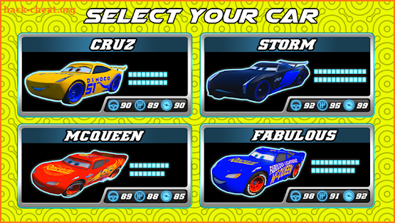 Storm vs Mcqueen Car Lightning Race screenshot