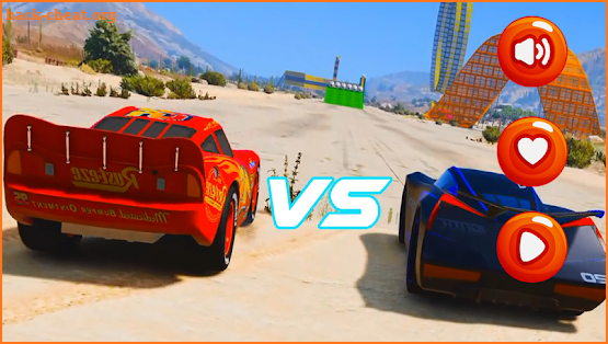 Storm vs Mcqueen Car Lightning Race screenshot