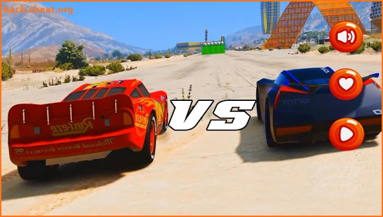Storm vs Mcqueen Car Lightning Racing screenshot