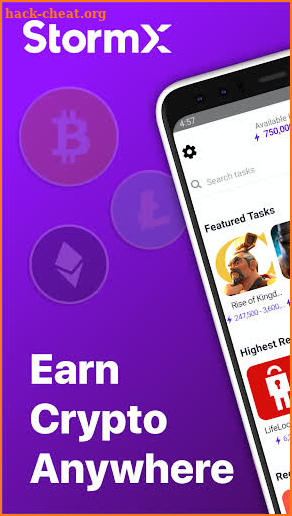 StormX: Shop and earn or play and earn free crypto screenshot