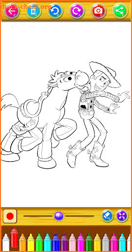 story toy coloring book screenshot