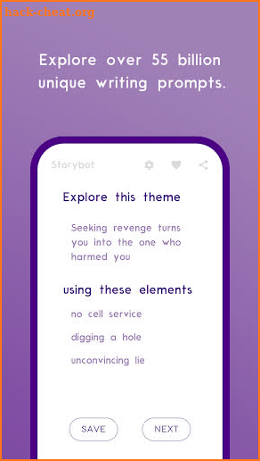Storybot: Creative Writing Prompts screenshot