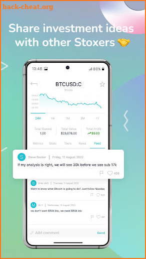 Stox: Stock NFT Crypto Tracker screenshot