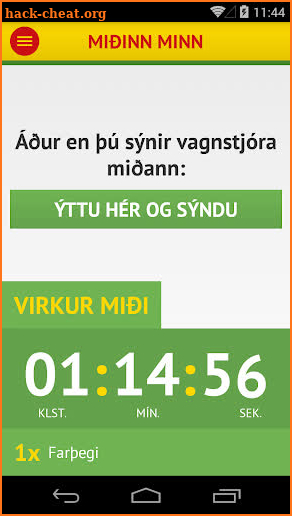 Strætó.is screenshot