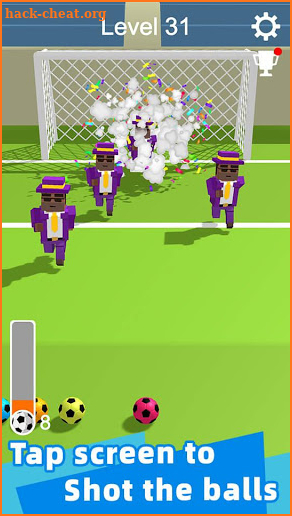 Straight Strike - 3D soccer shot game screenshot