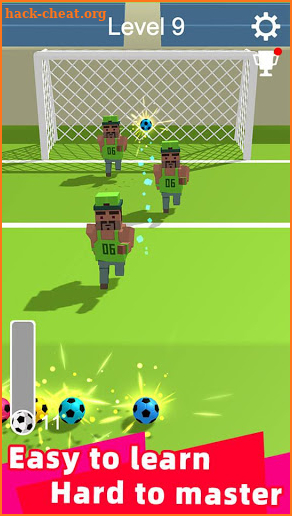 Straight Strike - 3D soccer shot game screenshot