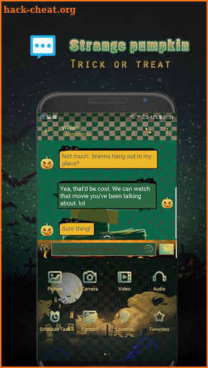 Strange Pumpkin for Handcent Next SMS screenshot