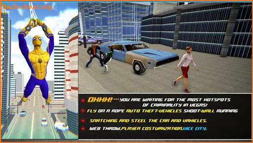 Strange Spiderweb Hero- Grand Vegas Crime City War screenshot