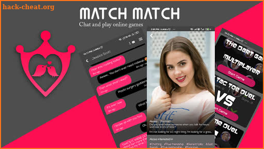 Stranger chat app no login online : match match screenshot