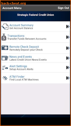 Strategic FCU screenshot