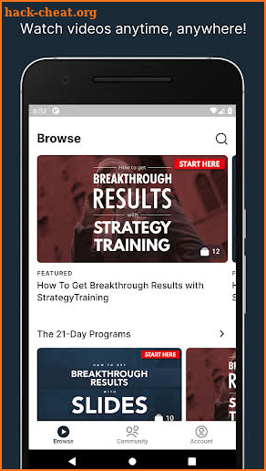 Strategy Training screenshot