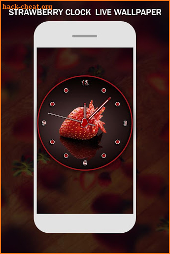 Strawberry Clock Live Wallpaper screenshot