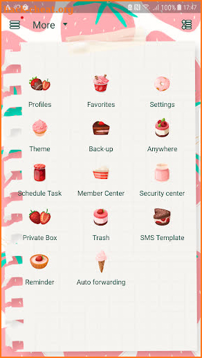 Strawberry diary Next SMS screenshot