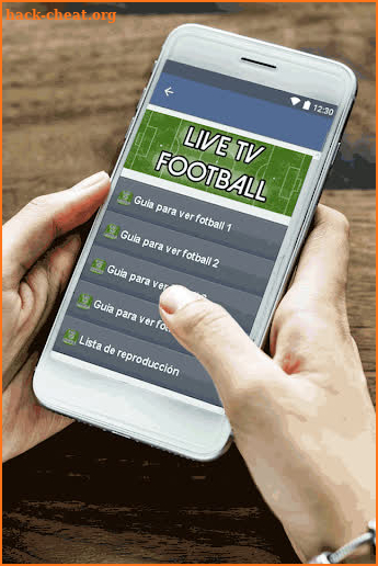 Stream Live TV Online Free Soccer Guide Football screenshot