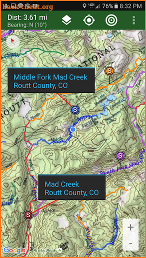 Stream Map USA - Mountain West screenshot