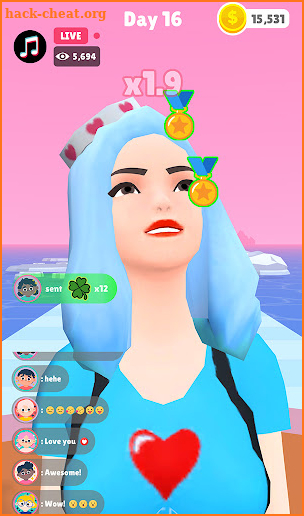 Streamer Run: Emoji challenge screenshot
