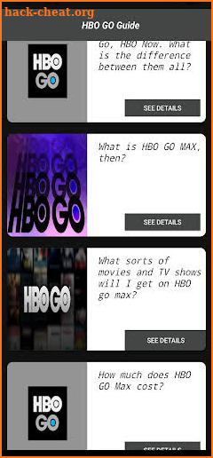 Streaming Guide for HBO GO screenshot