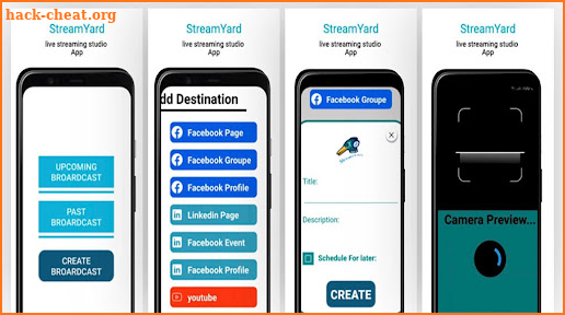 Streamyard Go Live Clue screenshot