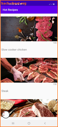 Street food recipes screenshot