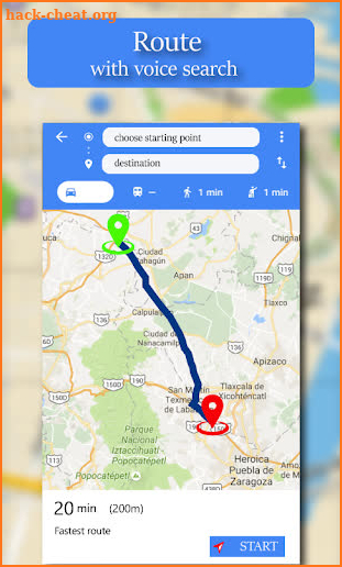 Street Panorama, Navigation, Route Finder Map View screenshot