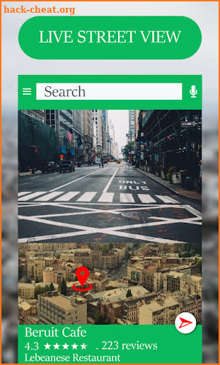 Street Panorama, Navigation, Route Finder Map View screenshot