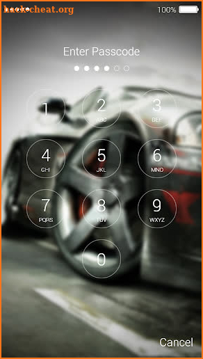 Street Racing Password Lock Screen screenshot