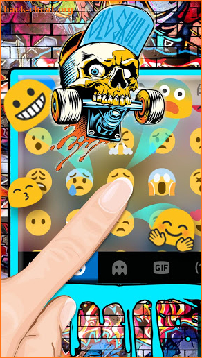 Street Skate Graffiti Keyboard Theme screenshot