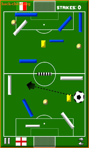 Strike The Goal -Soccer Themed Physics Puzzle Game screenshot