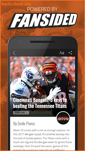 Stripe Hype: News for Cincinnati Bengals Fans screenshot