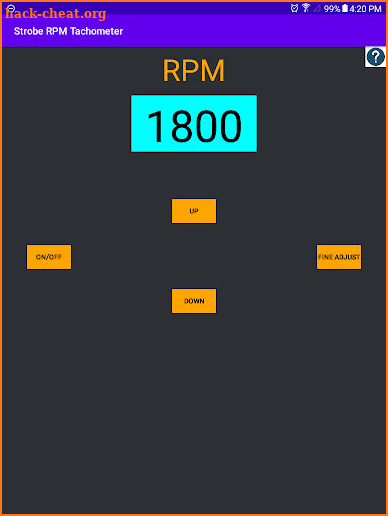 Strobe RPM Tachometer screenshot
