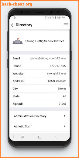 Strong-Huttig School District screenshot