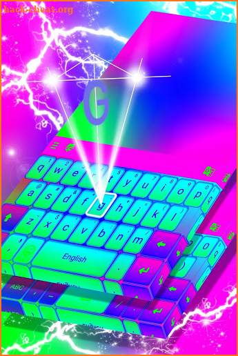 Strong Neon Colors Keyboard screenshot
