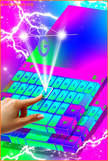 Strong Neon Colors Keyboard screenshot