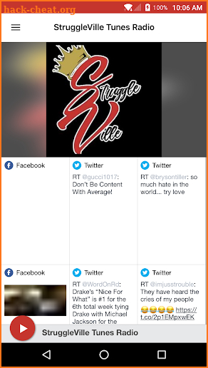 StruggleVille Tunes Radio screenshot