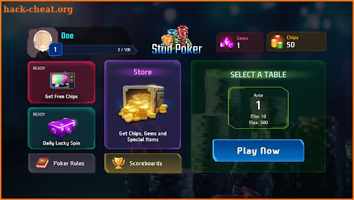 Stud Poker Online screenshot
