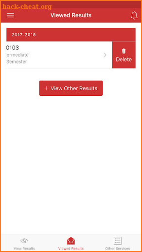 Student Exam Results screenshot