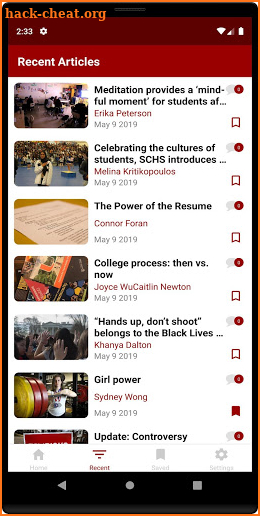 Student News Source screenshot